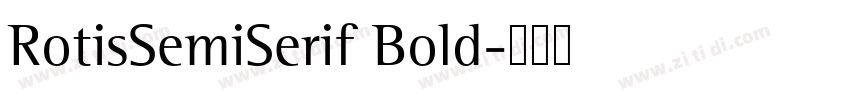 RotisSemiSerif Bold字体转换